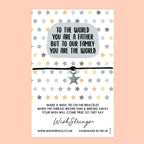 WishStrings ‘Father, You Are the World’ Wish Bracelet | Thoughtful Gift for Dad | Meaningful Father’s Day & Thank You Bracelet