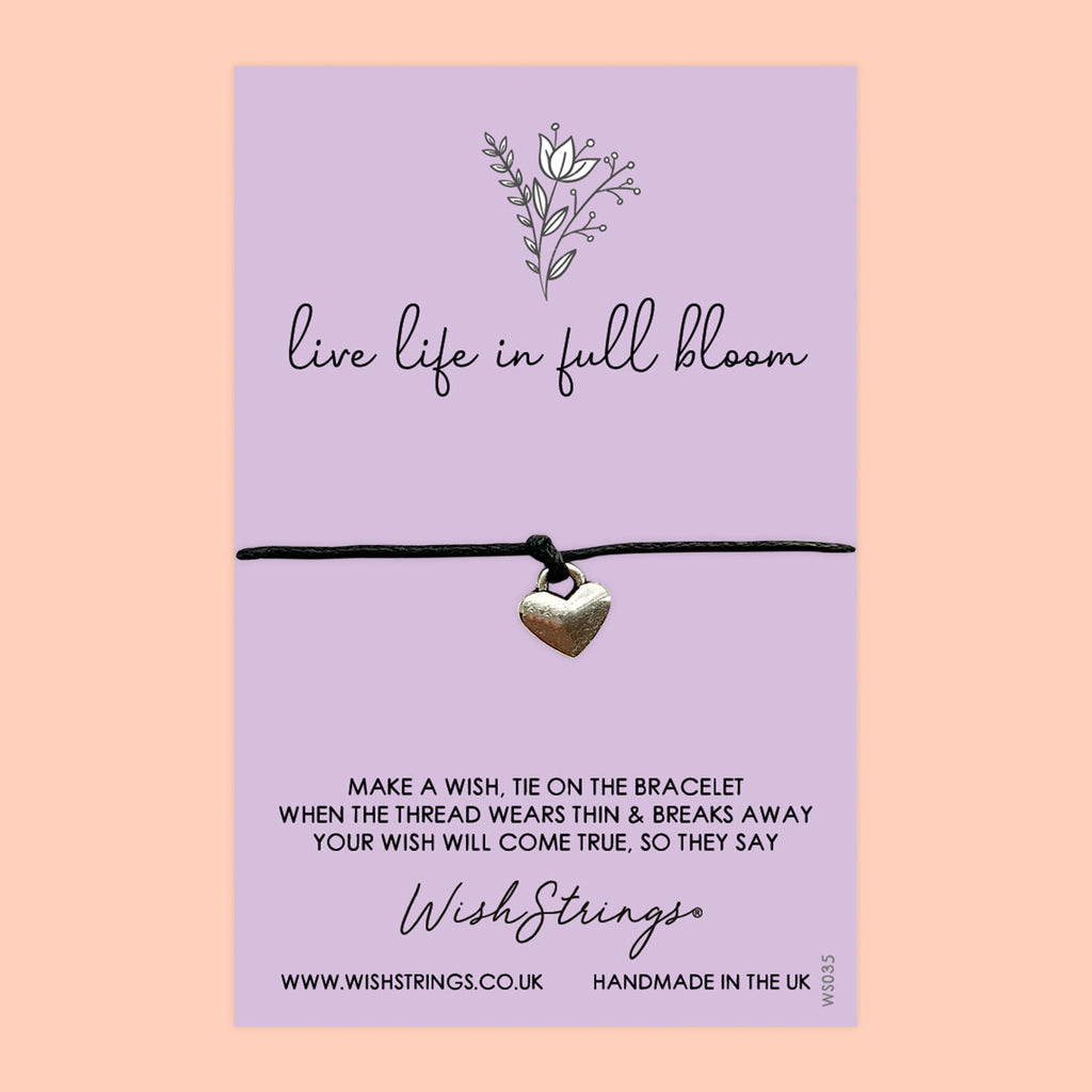 Wish Bracelet – Handmade Cotton Floral Design Bracelet | Positivity Gift Card