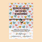 Believe in Yourself Bracelet – Motivational Jewelry With Gift Card | Exam Good Luck