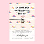 WishStrings Wish Bracelet - Positivity Gift Bracelet with Rainbow Pattern & Gift Card