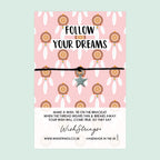 WishStrings ‘Follow Your Dreams’ Wish Bracelet | Good Luck Exam Gift | Meaningful Dream Catcher Bracelet for Positivity & Success