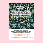 Family Tree Bracelet – Handmade Wish Bracelet With Gift Card | Sentimental Family Keepsake