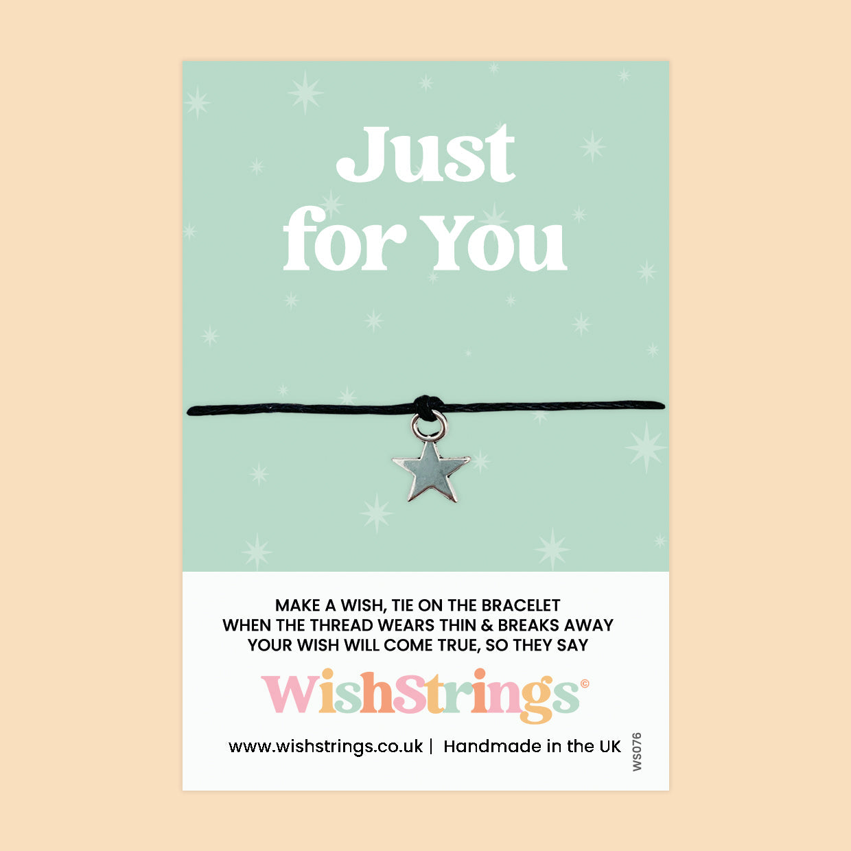 WishStrings Wish Bracelet – Friendship Gift | Just Because Keepsake with Gift Card