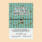 Key to Success Bracelet – Personal Growth Accessory | Encouragement Token | Gift Card Ready