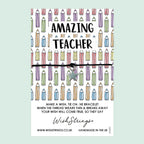 WishStrings ‘Amazing Teacher’ Wish Bracelet | Thoughtful Thank You Gift | Meaningful End of Term Bracelet for Teachers