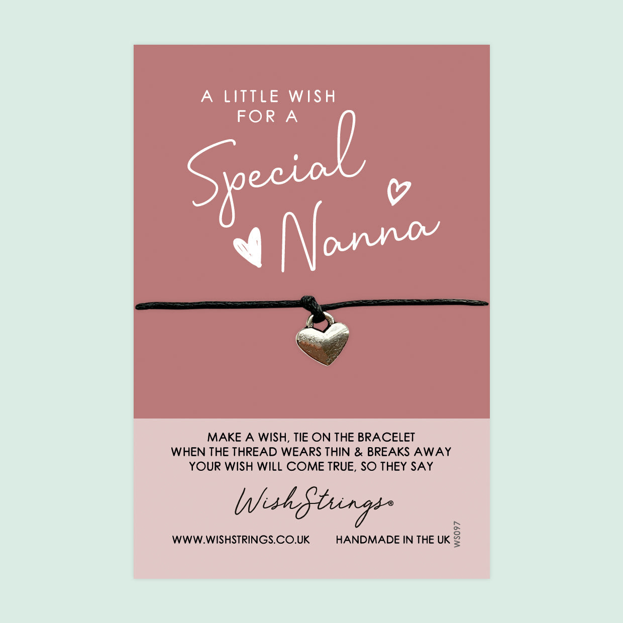 Special Nanna Wish Bracelet – Heartfelt Gift for Nanna with Gift Card – Meaningful Keepsake