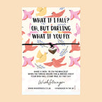 WishStrings ‘What If I Fall, Oh Darling What If You Fly’ Wish Bracelet | Inspirational Gift | Meaningful Keepsake for Courage & Hope