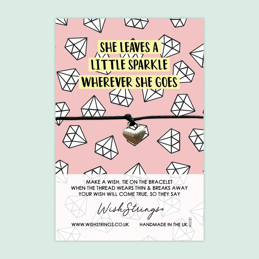 Wish Bracelet – Handmade Waxed Cord | Birthday & Graduation Card Gift