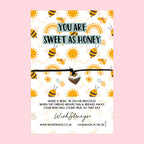 WishStrings Wish Bracelet – Warm Hearted Jewelry | Sweet As Honey Celebration Gift Card