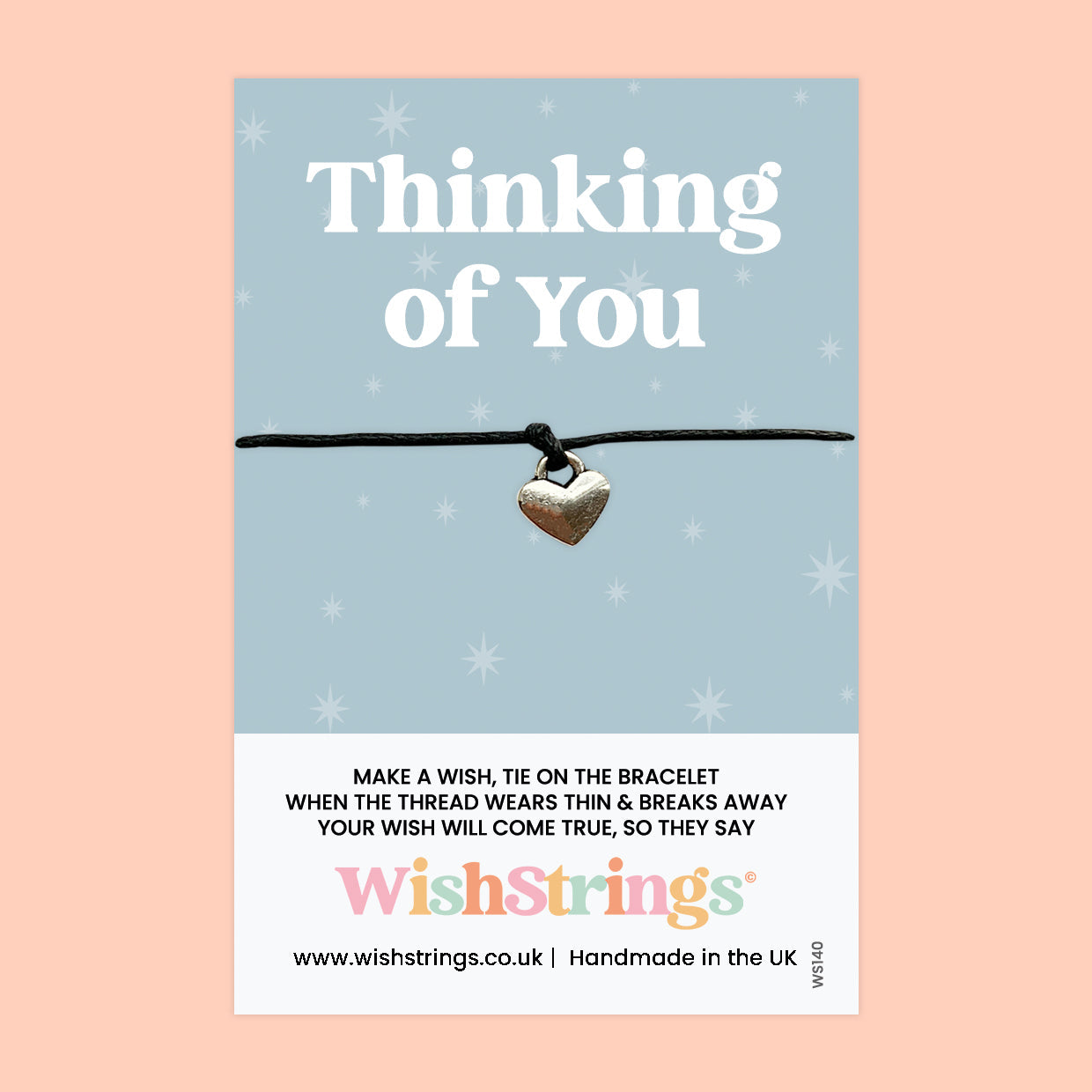 Thinking of You Bracelet – Sympathy Gift With Personalized Card – Comfort & Support