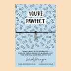 WishStrings ‘You’re Pawfect’ Wish Bracelet | Cute Dog-Themed Gift | Thoughtful Keepsake for Couples & Love