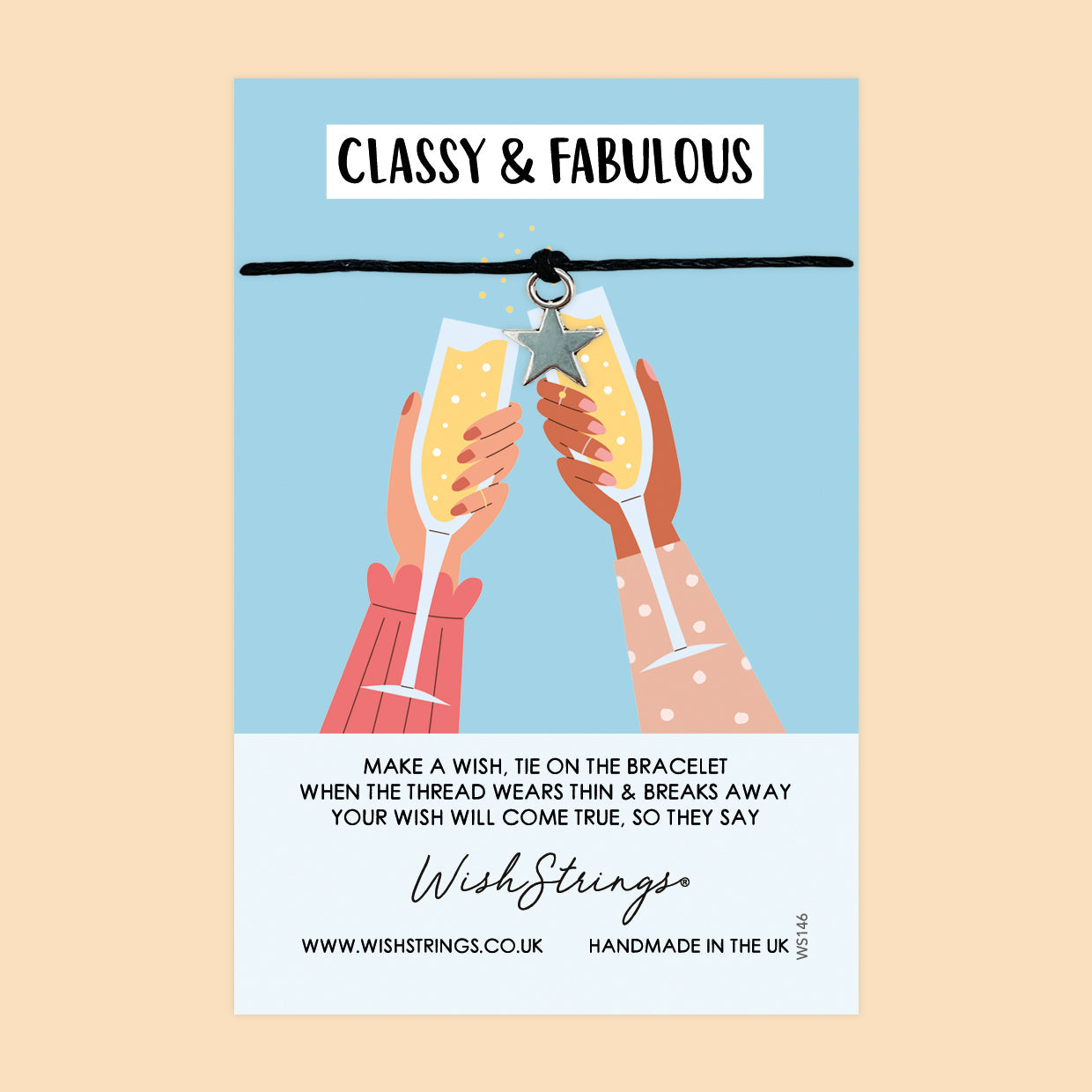 Classy Wish Bracelet – Handmade Cotton Bracelet With Gift Card | Birthday & Graduation