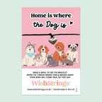 Dog Lover Bracelet – Handmade Wish Bracelet on Dog-Themed Card | Sentimental Keepsake Gift