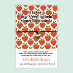 Wish Bracelet – Teacher Gift | End of Term Keepsake With Gift Card | Handmade Bracelet