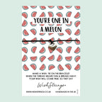 WishStrings ‘You Are One in a Melon’ Wish Bracelet | Cute Watermelon Design | Thoughtful Gift for Friendship & Appreciation