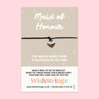 Maid of Honour Bracelet – Handmade Wish Bracelet on Card | Bridal Party Gift