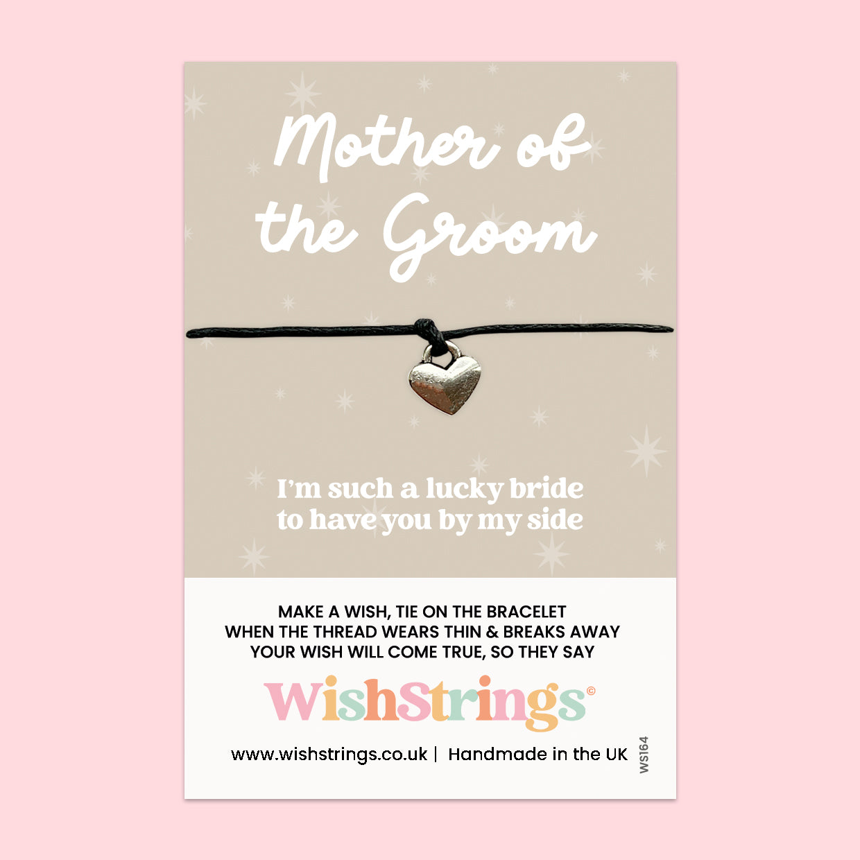 Mother Of The Groom Bracelet – Handmade Wedding Keepsake Gift | Sentimental Thank You Token