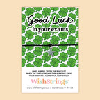 Good Luck Exam Bracelet – Handmade Wish Bracelet With Celebration Gift Card