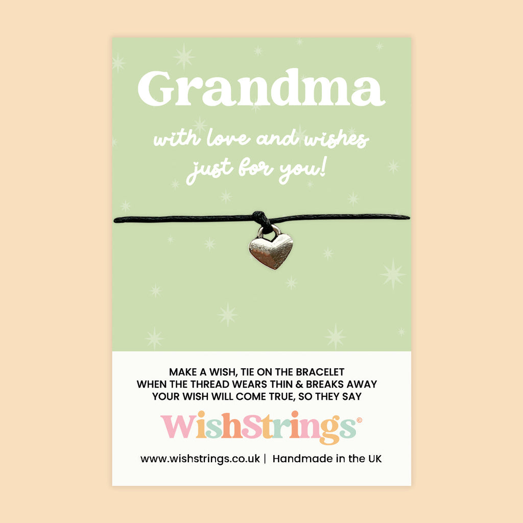 Grandma WishStrings Bracelet | Meaningful Grandma Gift with Gift Card – Birthday & Mother’s Day