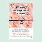 Dog Lover Bracelet | Handmade Wish Bracelet On Card – Cute Animal Lover Gift & Keepsake