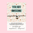 WishStrings ‘You Are Awesome’ Wish Bracelet | Thoughtful Gift for Saying Thank You | Meaningful Keepsake for Appreciation & Gratitude