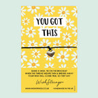 You Got This Bracelet – Motivational Wish Bracelet with Gift Card | Encouragement Gift Idea