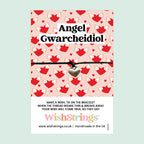 WishStrings ‘Angel Gwarcheidol’ Wish Bracelet | Welsh-Language Gift | Meaningful Keepsake for Protection & Guidance