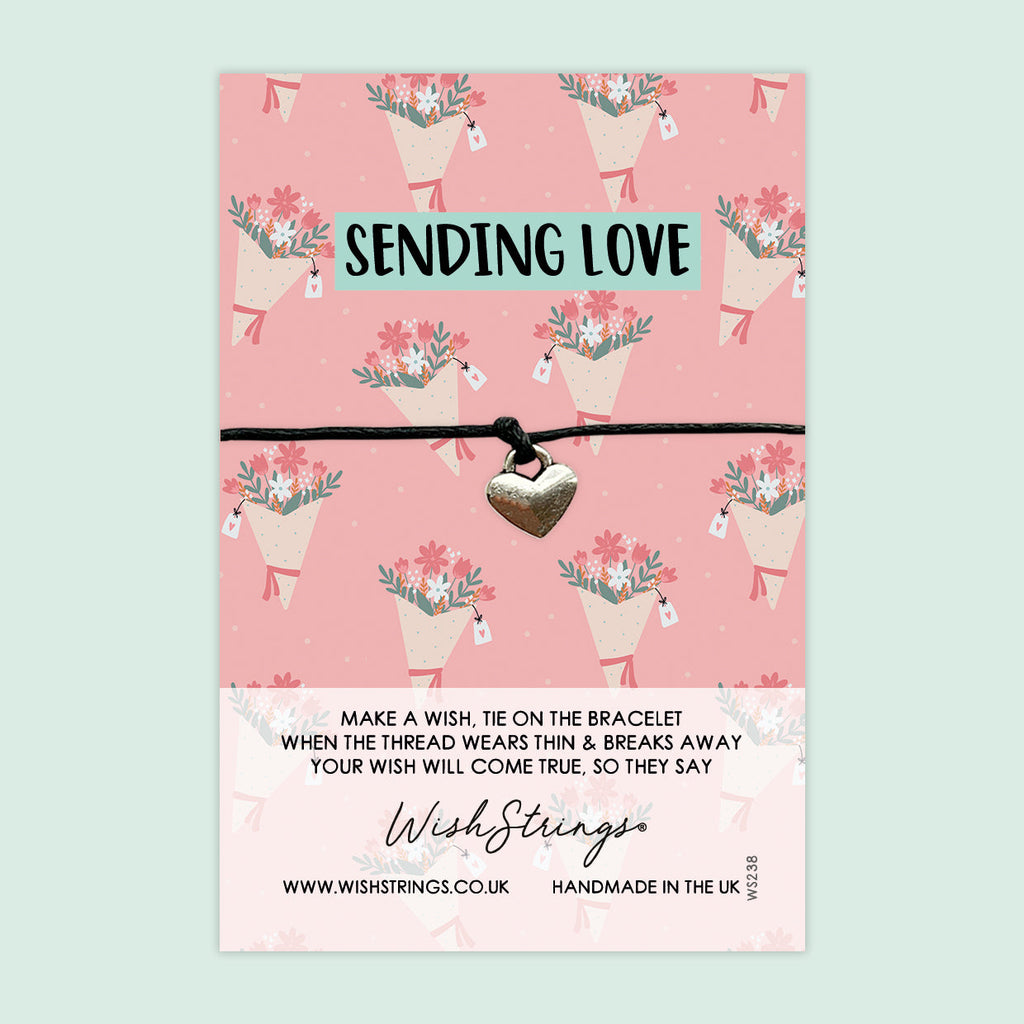 WishStrings ‘Sending Love’ Wish Bracelet | Flower Bouquet Design | Thoughtful Gift for Love, Positivity & Special Occasions
