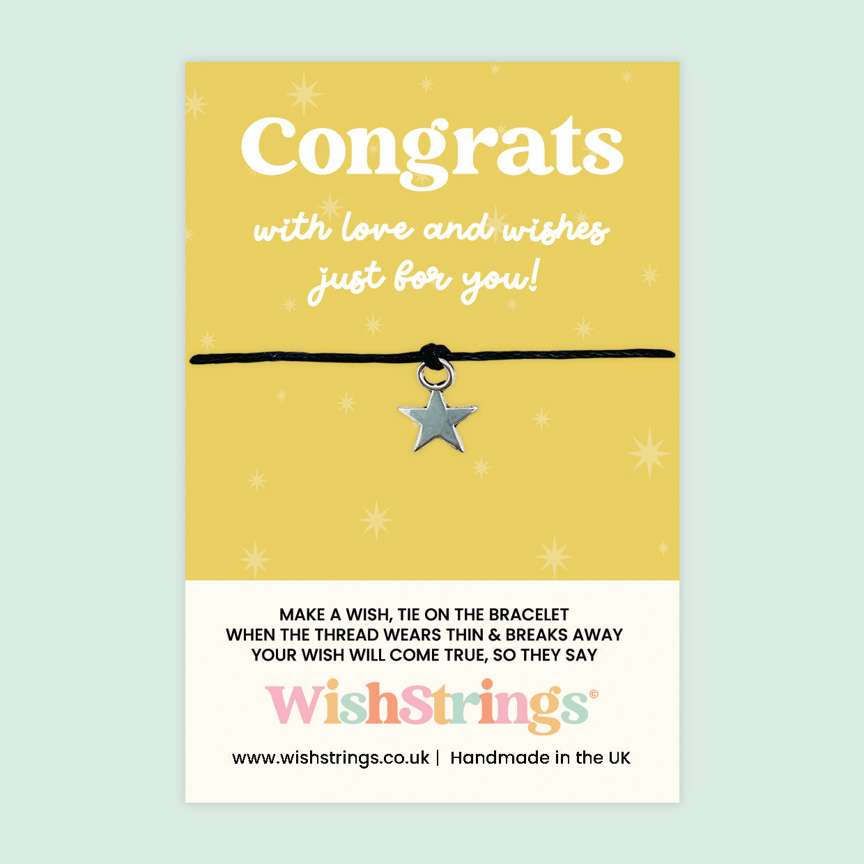 Wish Bracelet – Handmade Graduation Gift Bracelet | Letterbox Gift With Celebration Card