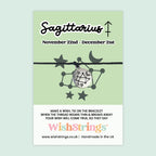 WishStrings ‘Sagittarius’ Star Sign Wish Bracelet | Thoughtful Birthday Gift | Meaningful Zodiac Keepsake for Sagittarius Birthdays