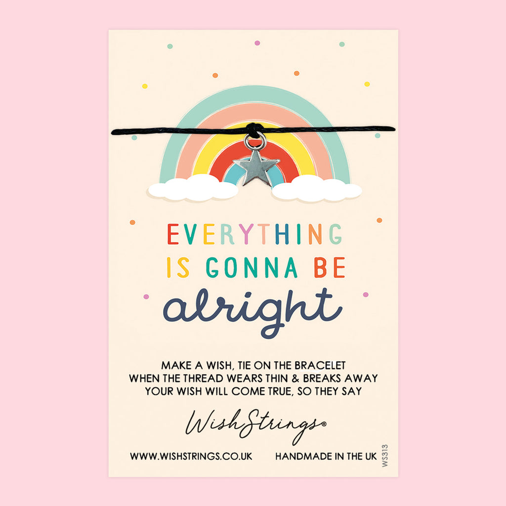 Wish Bracelet – Handmade Cotton Wax Cord | Positivity Gift With Letterbox Friendly Card