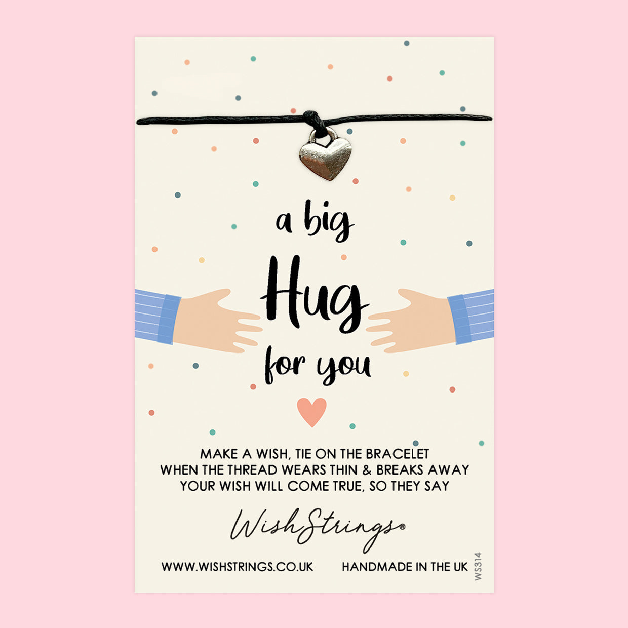 Wish Bracelet – Handmade Comfort Gift | Letterbox Card Keepsake for Support