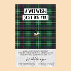 Scottish Wish Bracelet – Handmade Waxed Cotton Cord | Letterbox Gift Idea With Keepsake Card