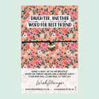 Wish Bracelet Daughter – Handmade Wax Cord Bracelet With Gift Card | Meaningful Birthday Gift