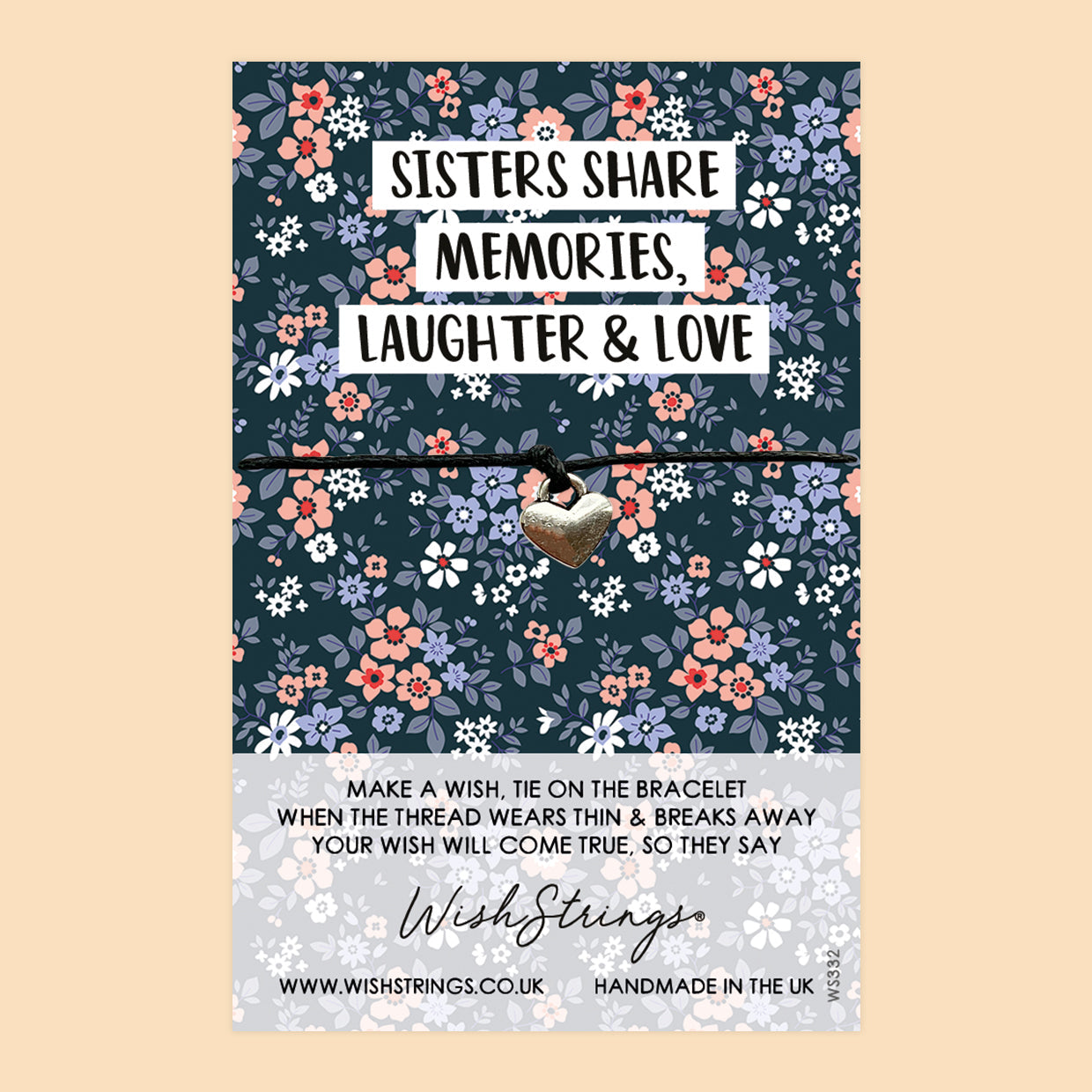 Wish Bracelet – Sister Gift With Letterbox Friendly Card | Sentimental Keepsake