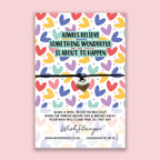 WishStrings Wish Bracelet – Positivity Gift | Adjustable Waxed Cotton Cord | Letterbox Friendly Card
