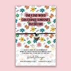 WishStrings ‘One Kind Word Can Change Someone’s Entire Day’ Wish Bracelet | Thoughtful Gift for Positivity & Encouragement