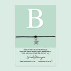 Letter B Bracelet – Personalized Gift Bracelet With Gift Card | Handmade Keepsake