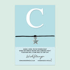Letter C Wish Bracelet – Personalized Initial Jewelry Gift | Birthday Card Included