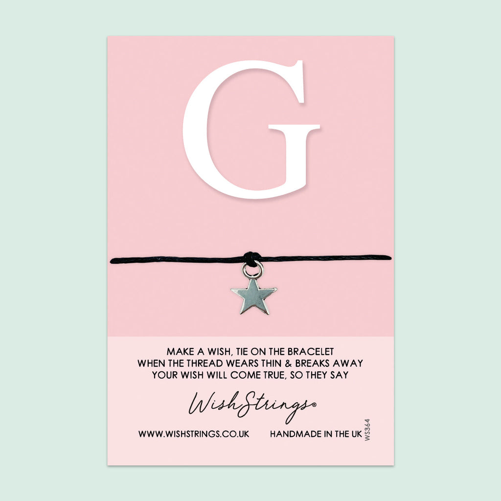 Wishstrings Bracelet – Personalized Initial Gift With Gift Card | Meaningful Keepsake
