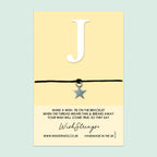 Personalized Initial Bracelet – WishStrings Letter J | Birthday Gift Bracelet With Gift Card
