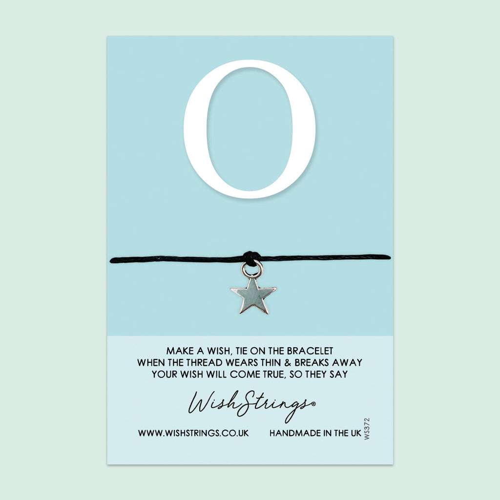 Wishstrings Letter Bracelet – Personalized Initial Jewelry Gift | Gift Card Included