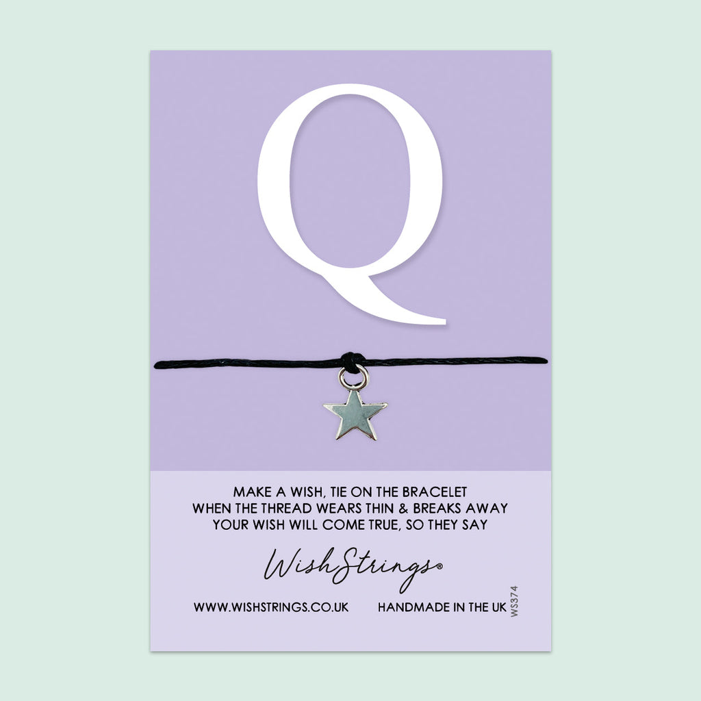 WishStrings Wish Bracelet – Personalized Initial Bracelet With Gift Card | Meaningful Keepsake