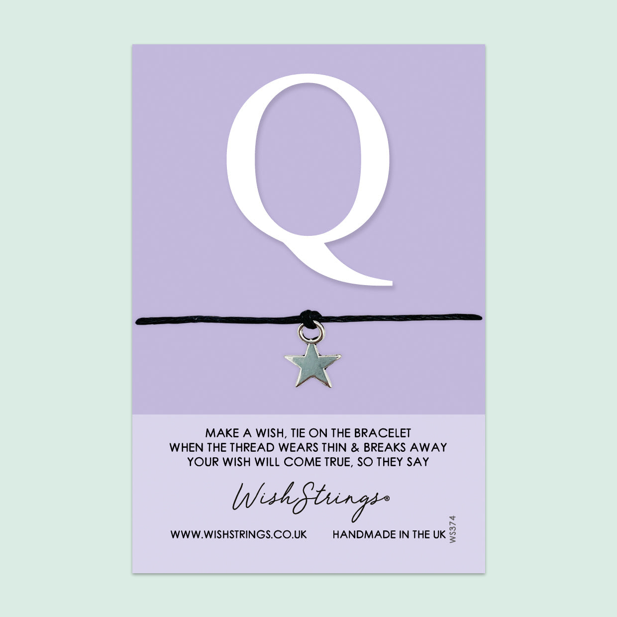 WishStrings Wish Bracelet – Personalized Initial Bracelet With Gift Card | Meaningful Keepsake