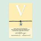 Letter Wish Bracelet – Personalized Initial Gift Idea with Gift Card for Special Occasions