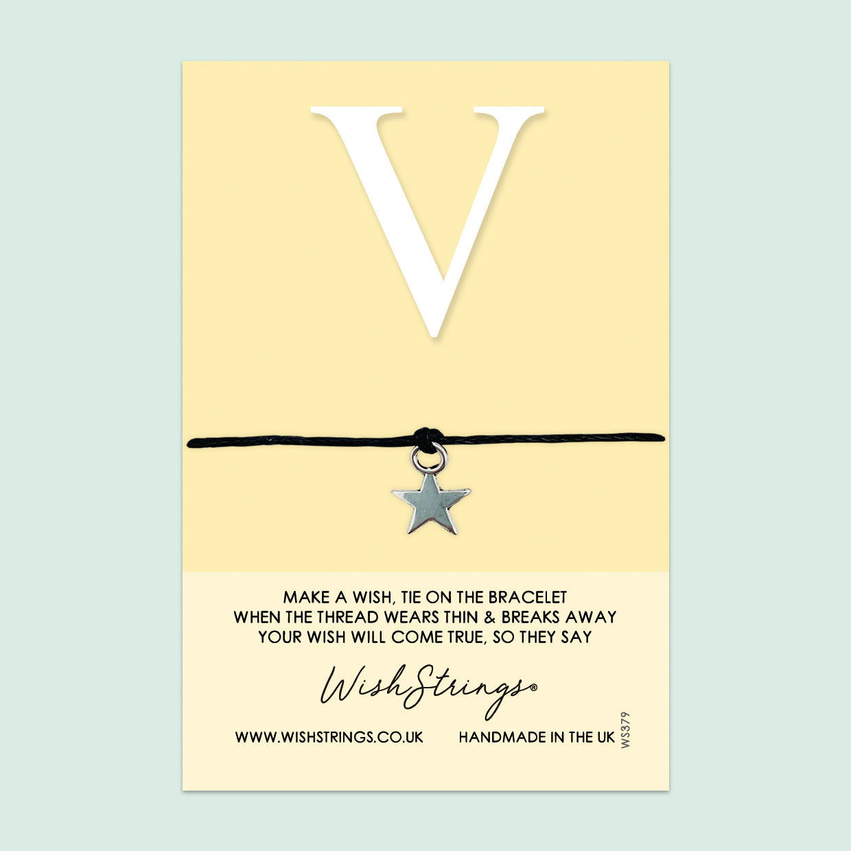 Letter Wish Bracelet – Personalized Initial Gift Idea with Gift Card for Special Occasions