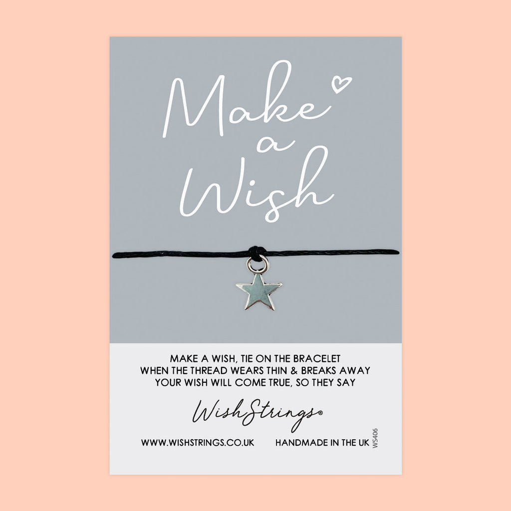 Wish Bracelet – Handmade Cotton Wax Cord with Gift Card | Motivational Keepsake