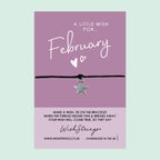 February Birth Bracelet – Personalized Birthday Wish Bracelet | Gift Card Included