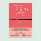 July Birth Month Bracelet – Handmade Wish Bracelet | Thoughtful Birthday Gift Card Included