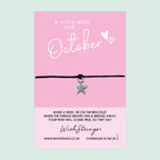 October Birth Bracelet – Handmade Wish Bracelet With Gift Card | Autumn Birthday Present